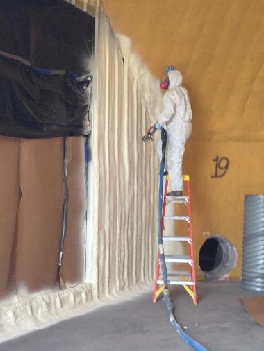 Insulating a Potato Shed